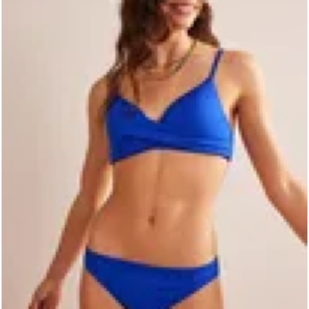 Boden Classic Texture Bikini Bottoms Size 8